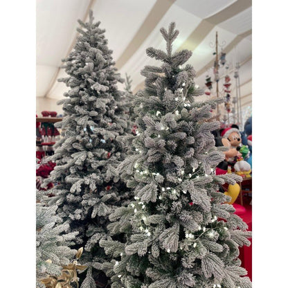 Albero di Natale Cogne slim innevato con floccatura effetto neve – foto 8