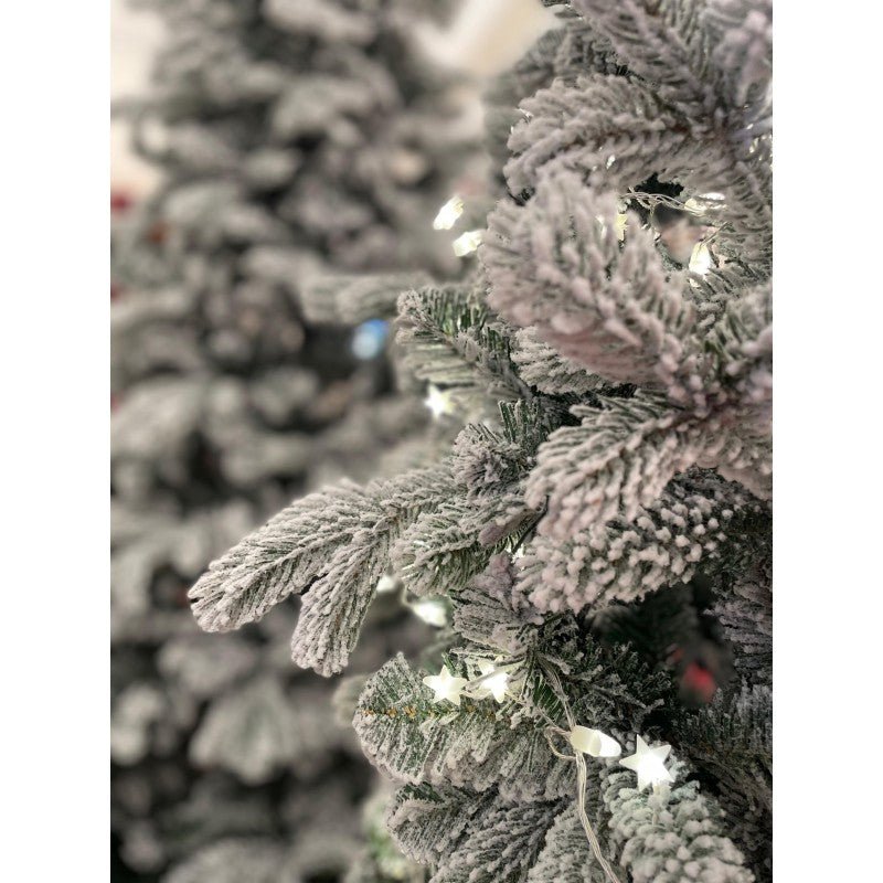Albero di Natale Cogne slim innevato con floccatura effetto neve – foto 10