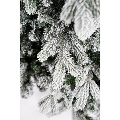 Albero di Natale Cogne slim innevato con floccatura effetto neve – foto 5