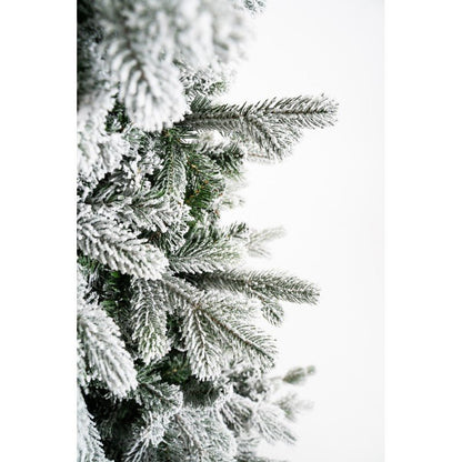 Albero di Natale Cogne slim innevato con floccatura effetto neve – foto 4
