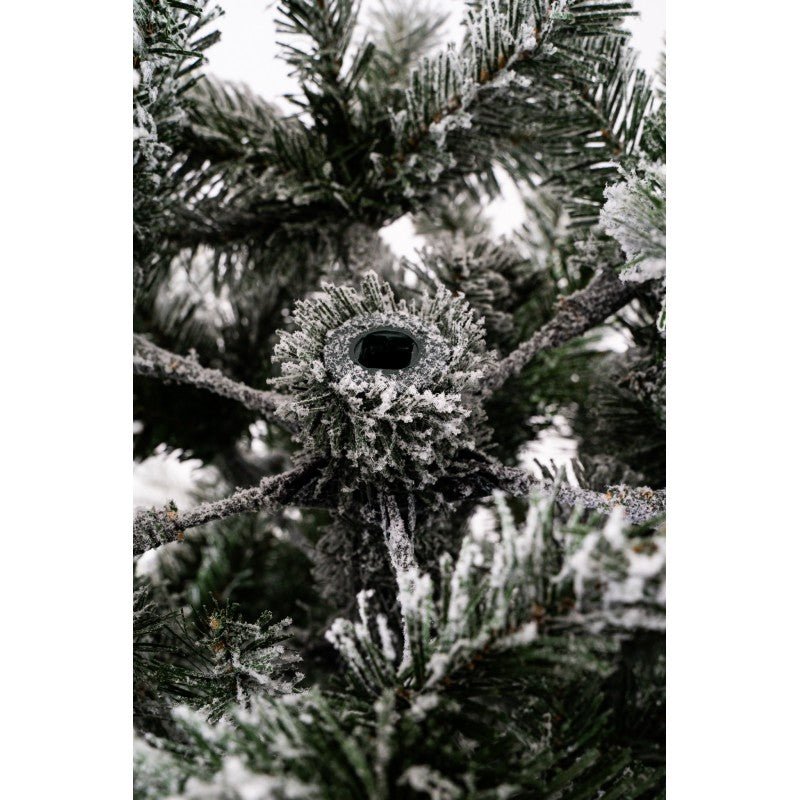 Albero di Natale Cogne slim innevato con floccatura effetto neve – foto 7