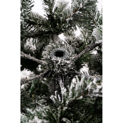 Albero di Natale Cogne slim innevato con floccatura effetto neve – foto 7