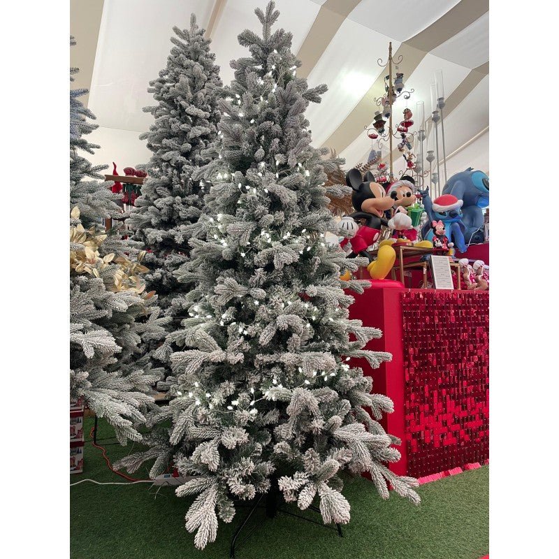 Albero di Natale Cogne slim innevato con floccatura effetto neve – foto 9