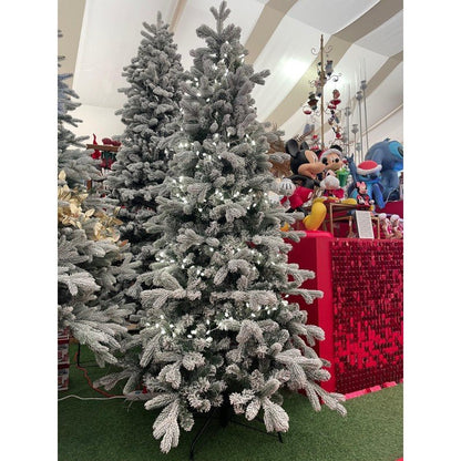 Albero di Natale Cogne slim innevato con floccatura effetto neve – foto 9