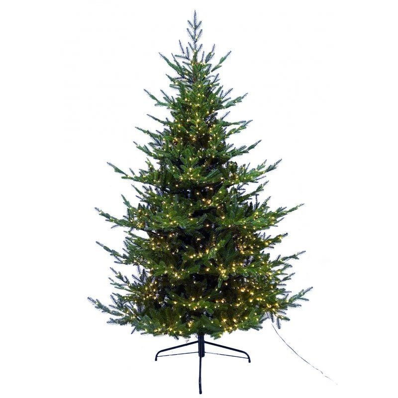 Albero di Natale Aldebaran in 100% PE con LED integrati a luce calda