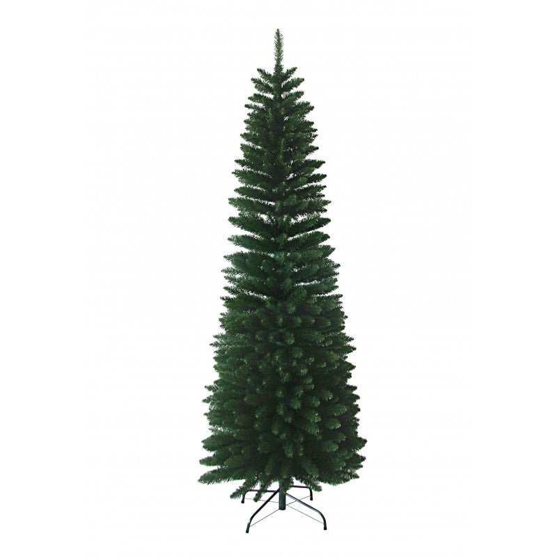 Albero di Natale slim Dimitri Xone verde intenso dalla sagoma snella