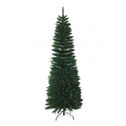 Albero di Natale slim Dimitri Xone verde intenso dalla sagoma snella