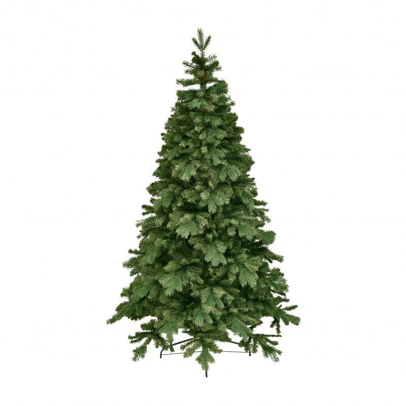 Albero di Natale Tarvisio verde intenso con tronco marrone