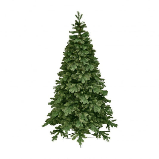Albero di Natale Tarvisio verde intenso con tronco marrone