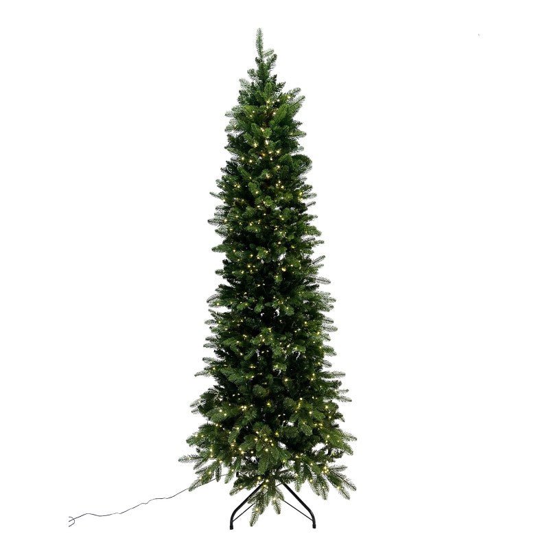 Albero di Natale slim Fred Xone con luci LED bianco caldo integrate accese