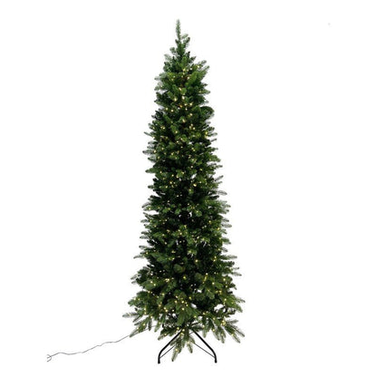 Albero di Natale slim Fred Xone con luci LED bianco caldo integrate accese