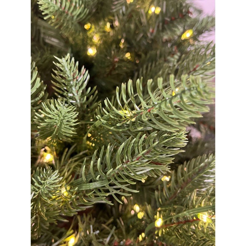 Albero di Natale slim Fred Xone con luci LED bianco caldo integrate accese – foto 2