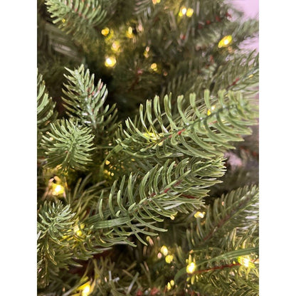 Albero di Natale slim Fred Xone con luci LED bianco caldo integrate accese – foto 2