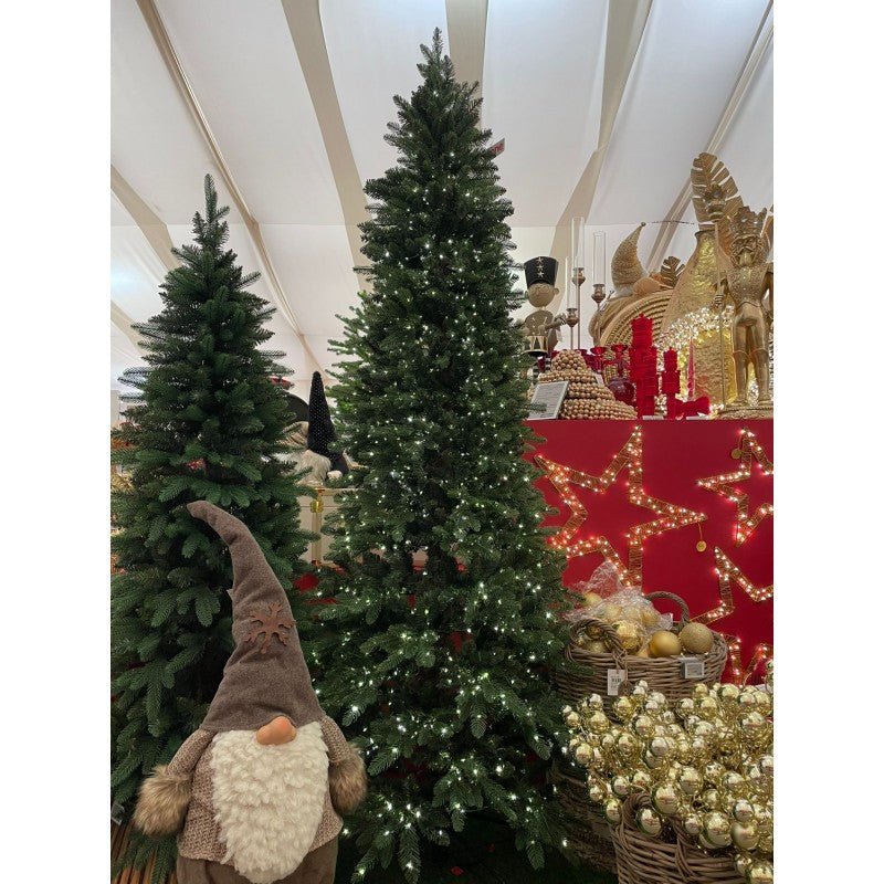 Albero di Natale slim Fred Xone con luci LED bianco caldo integrate accese – foto 6