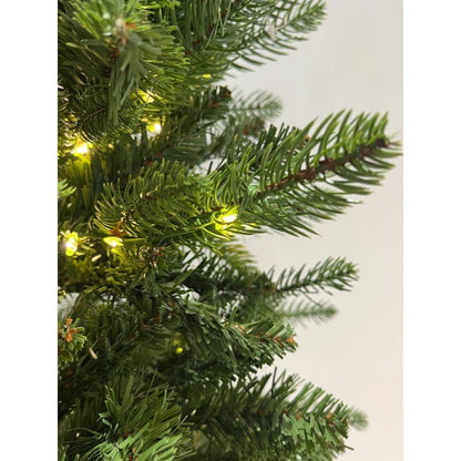 Albero di Natale slim Fred Xone con luci LED bianco caldo integrate accese – foto 4