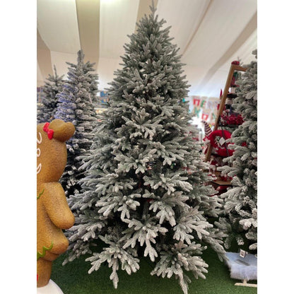 Albero di Natale Canazei innevato con floccatura bianca effetto neve – foto 5
