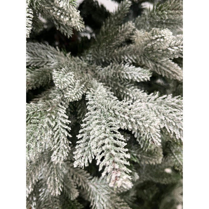 Albero di Natale Canazei innevato con floccatura bianca effetto neve – foto 3