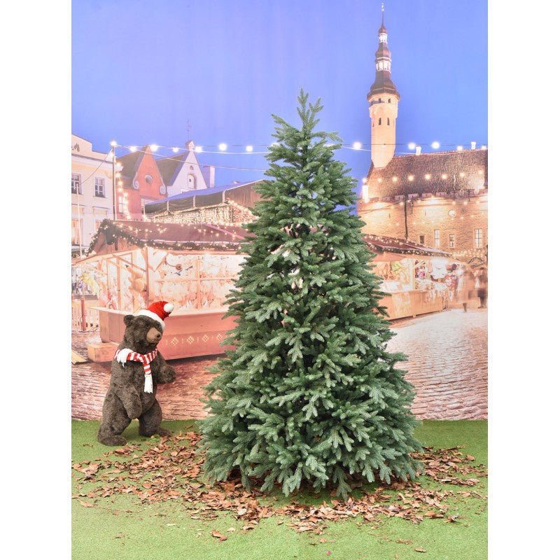 Albero di Natale Paneveggio in 100% PE Real Touch con chioma verde foltissima – foto 2