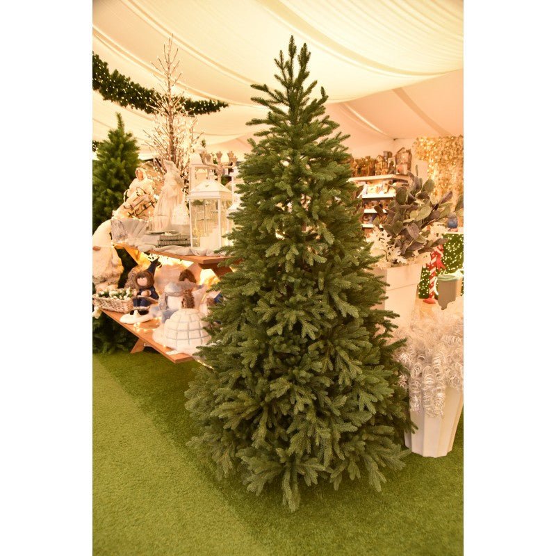 Albero di Natale Paneveggio in 100% PE Real Touch con chioma verde foltissima – foto 4