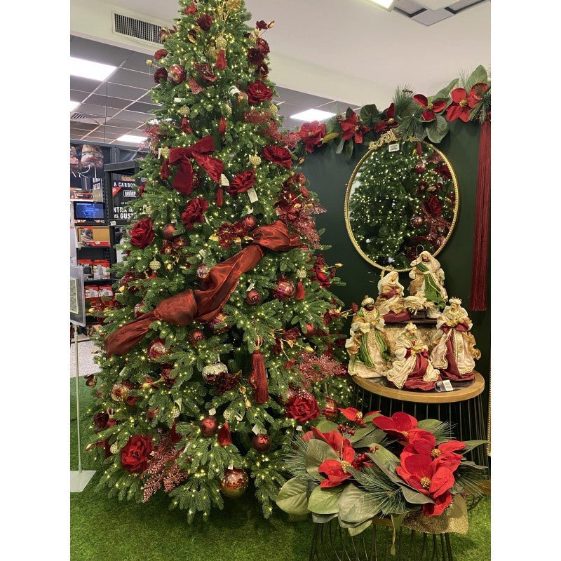 Albero di Natale Andromeda acceso con LED integrati a luce calda – foto 9