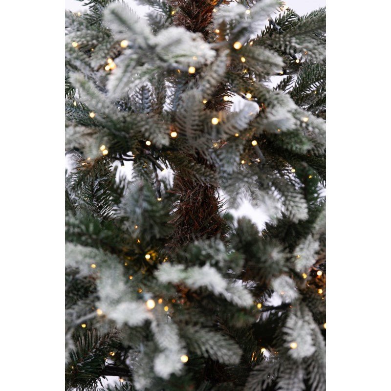 Albero di Natale Polare bianco innevato con LED a luce calda e bacchetta magica – foto 5