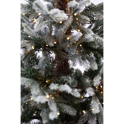 Albero di Natale Polare bianco innevato con LED a luce calda e bacchetta magica – foto 5