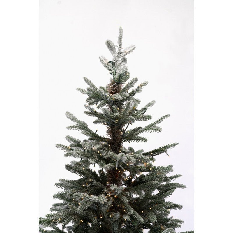 Albero di Natale Polare bianco innevato con LED a luce calda e bacchetta magica – foto 6