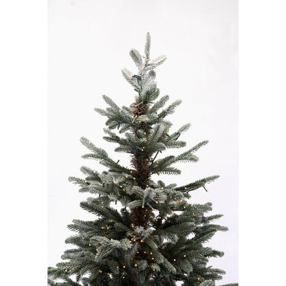 Albero di Natale Polare bianco innevato con LED a luce calda e bacchetta magica – foto 6
