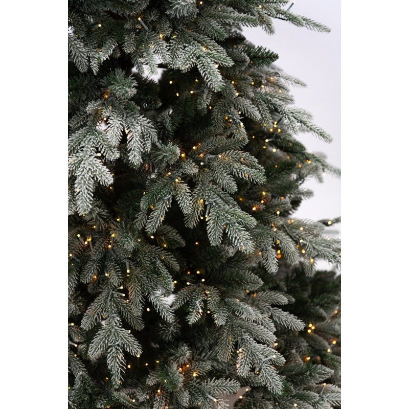 Albero di Natale Polare bianco innevato con LED a luce calda e bacchetta magica – foto 2