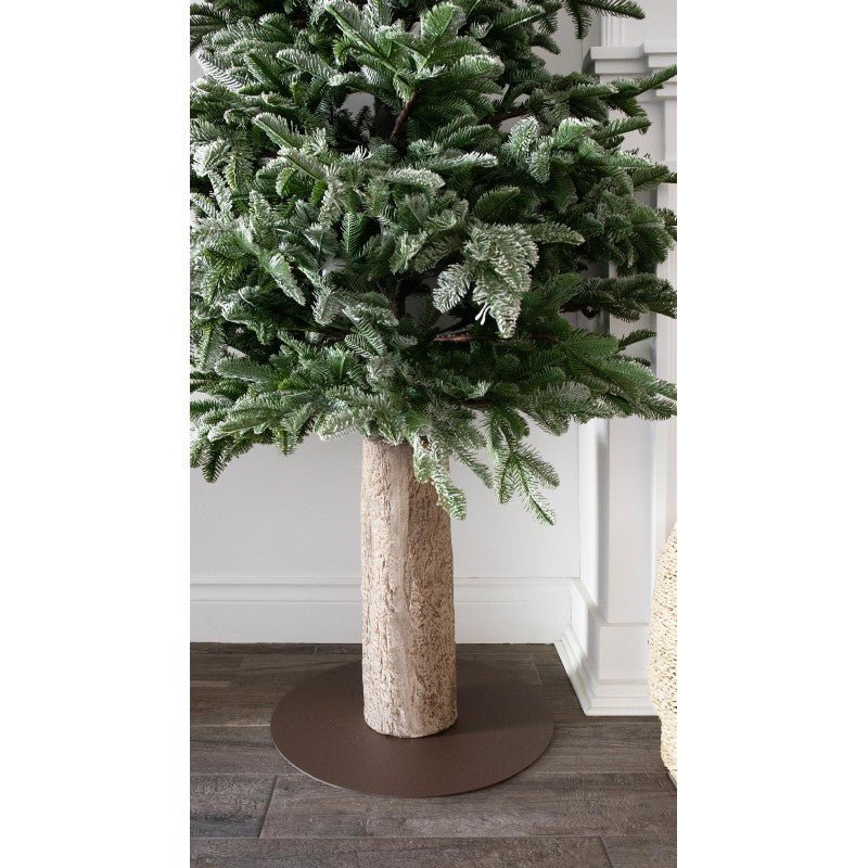 Albero di Natale Moena Slim innevato con tronco – foto 4
