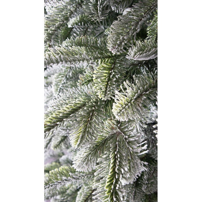 Albero di Natale Moena Slim innevato con tronco – foto 6