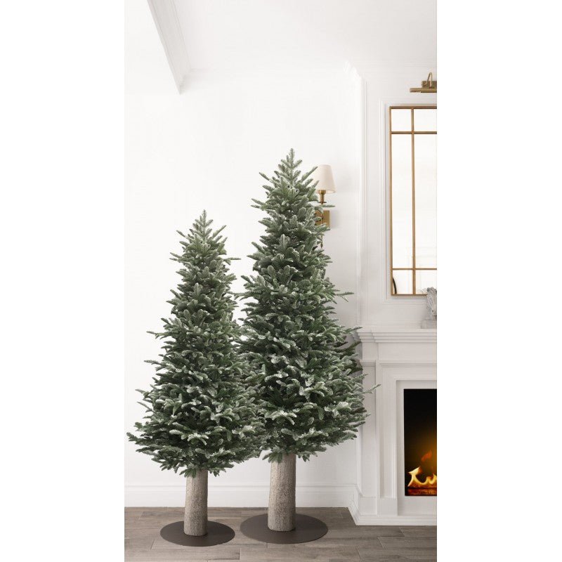 Albero di Natale Moena Slim innevato con tronco – foto 5