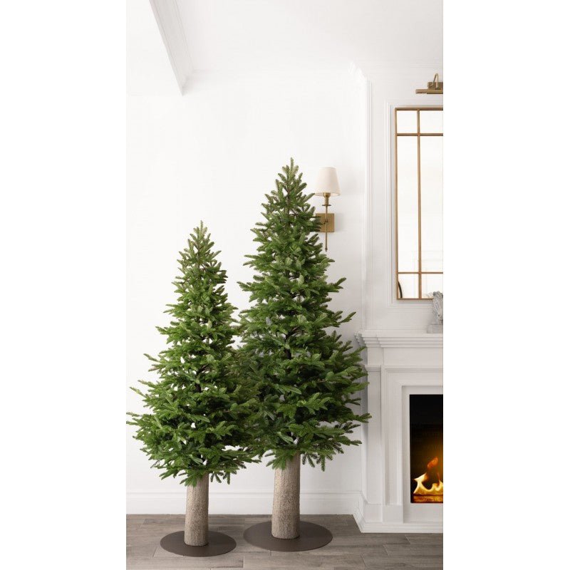 Albero di Natale Ghirlandina Slim con base a tronco – foto 3