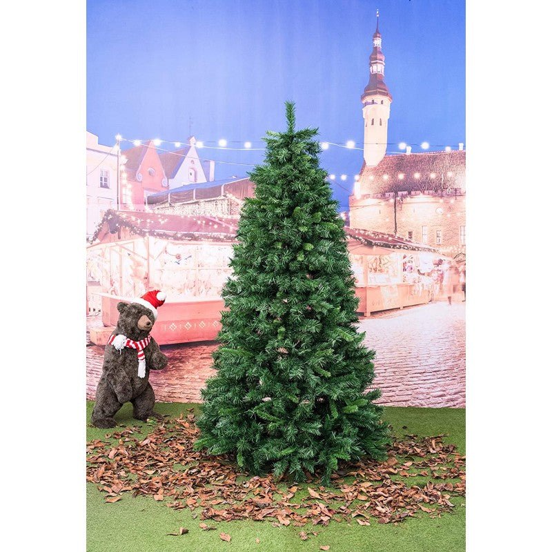 Albero di Natale Garisenda Slim salvaspazio con chioma verde folta – foto 3