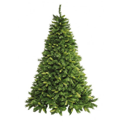 Albero di Natale Royal Xone in PVC verde con chioma piramidale folta e base larga