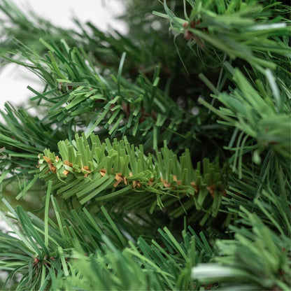 Albero di Natale Royal Xone in PVC verde con chioma piramidale folta e base larga – foto 3