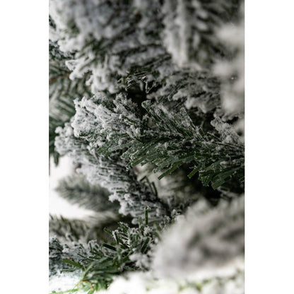 Albero di Natale slim innevato Russel Xone con leggera spolveratura di neve – foto 4