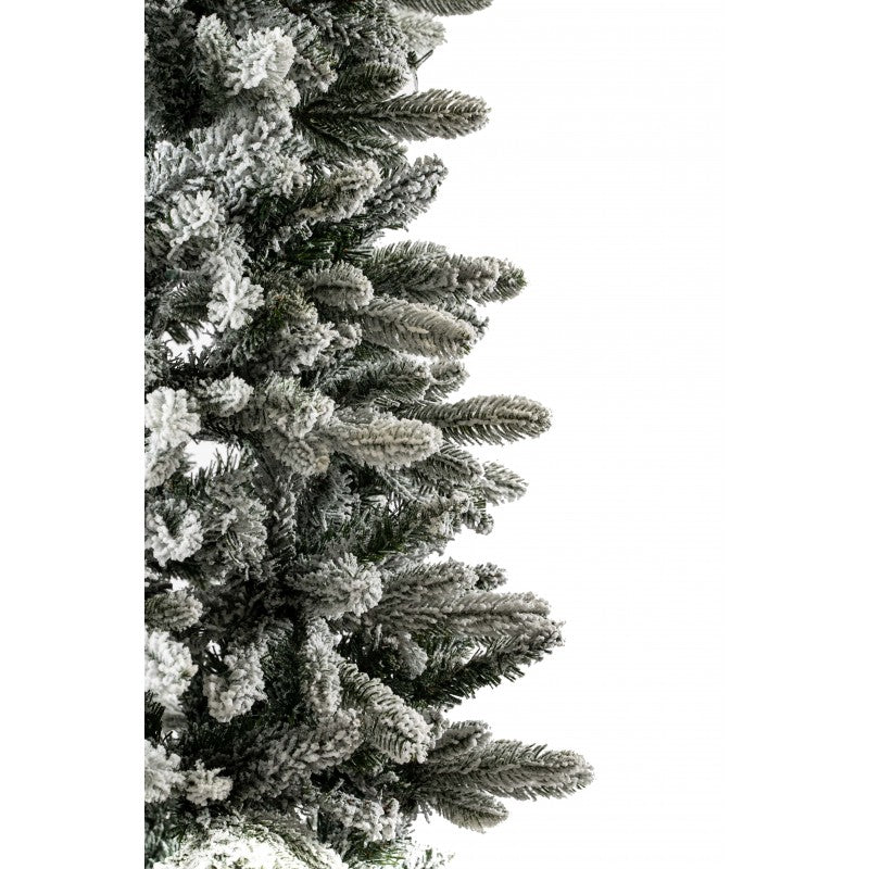Albero di Natale slim innevato Russel Xone con leggera spolveratura di neve – foto 9