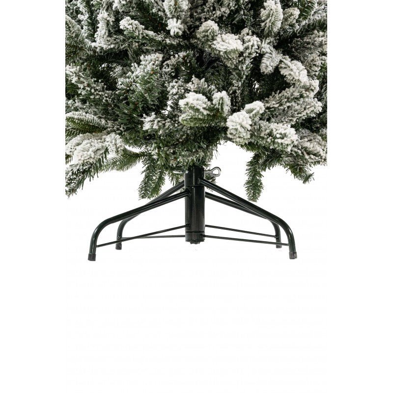 Albero di Natale slim innevato Russel Xone con leggera spolveratura di neve – foto 8