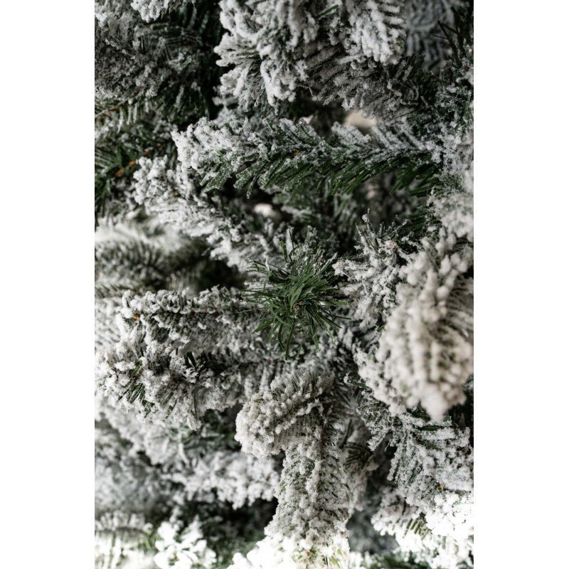 Albero di Natale slim innevato Russel Xone con leggera spolveratura di neve – foto 2