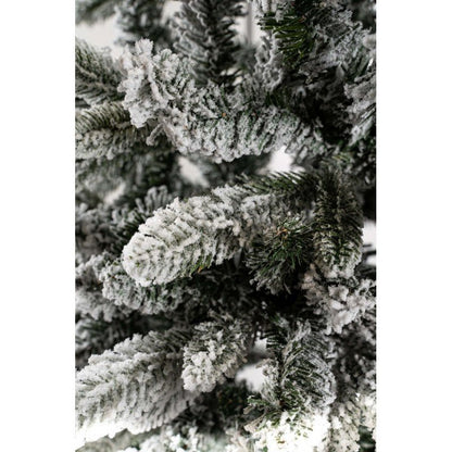 Albero di Natale slim innevato Russel Xone con leggera spolveratura di neve – foto 5