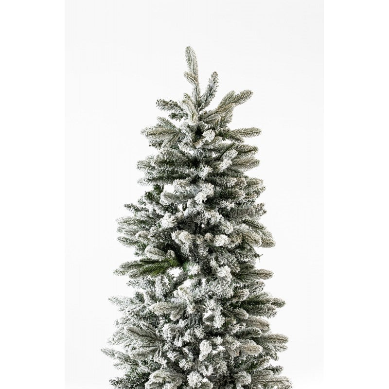 Albero di Natale slim innevato Russel Xone con leggera spolveratura di neve – foto 10
