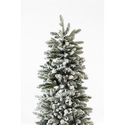 Albero di Natale slim innevato Russel Xone con leggera spolveratura di neve – foto 10
