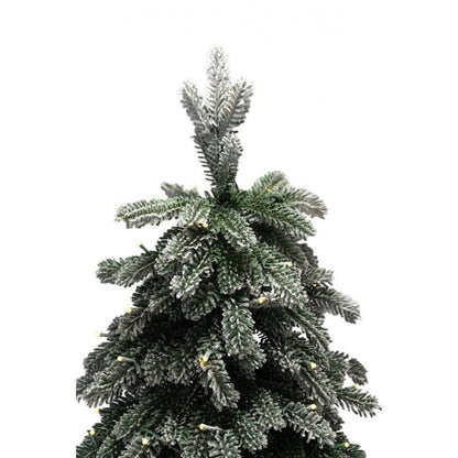 Albero di Natale Mizar innevato con luci LED integrate accese – foto 5