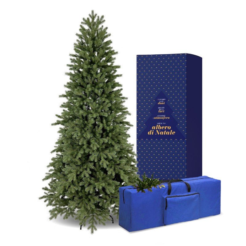 Albero di Natale Asiago classico verde in PVC – foto 2