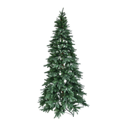 Albero di Natale artificiale Theo slim di Xone, verde naturale, con base a croce in metallo