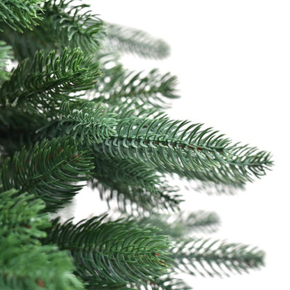 Albero di Natale artificiale Theo slim di Xone, verde naturale, con base a croce in metallo – foto 3