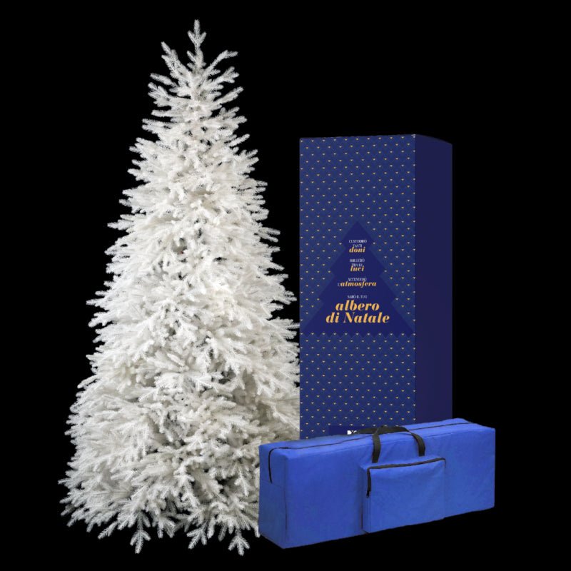 Albero di Natale bianco Alabastro in PE Real Touch