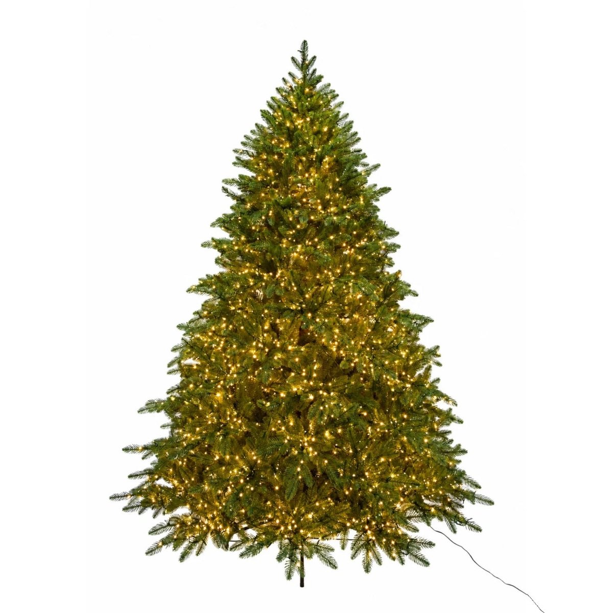 Albero di Natale Sirio con LED integrati e chioma folta in PE