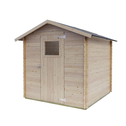 Casetta in legno Capalbio 198x198 cm vista frontale